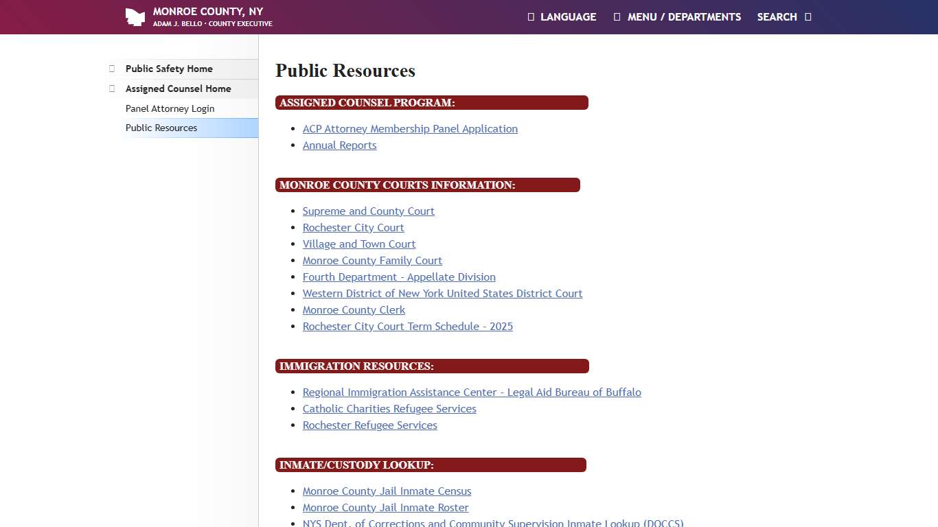 Monroe County, NY - Public Resources